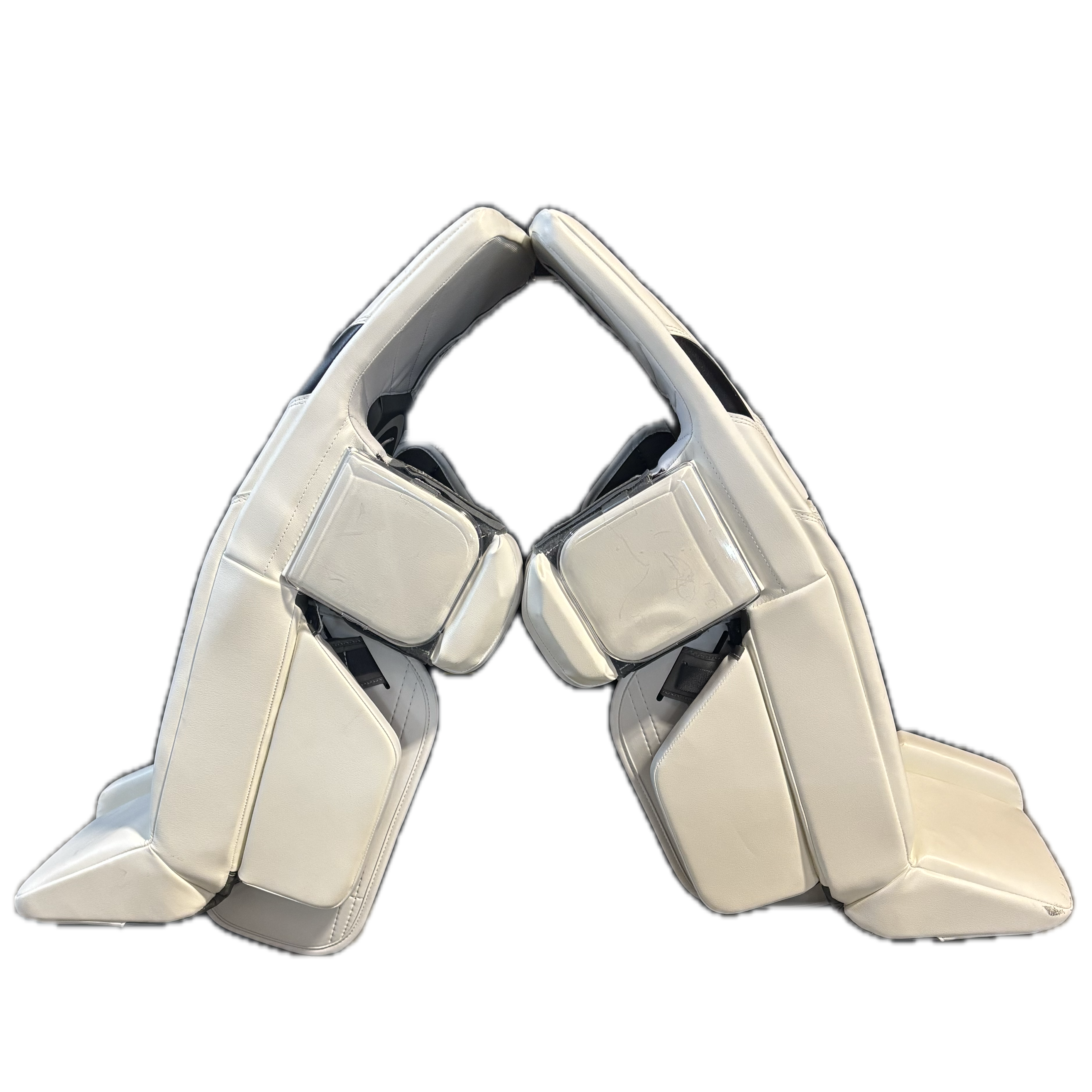 Warrior RG7 Pro - New Goalie Pad Set (White/Red/Black)