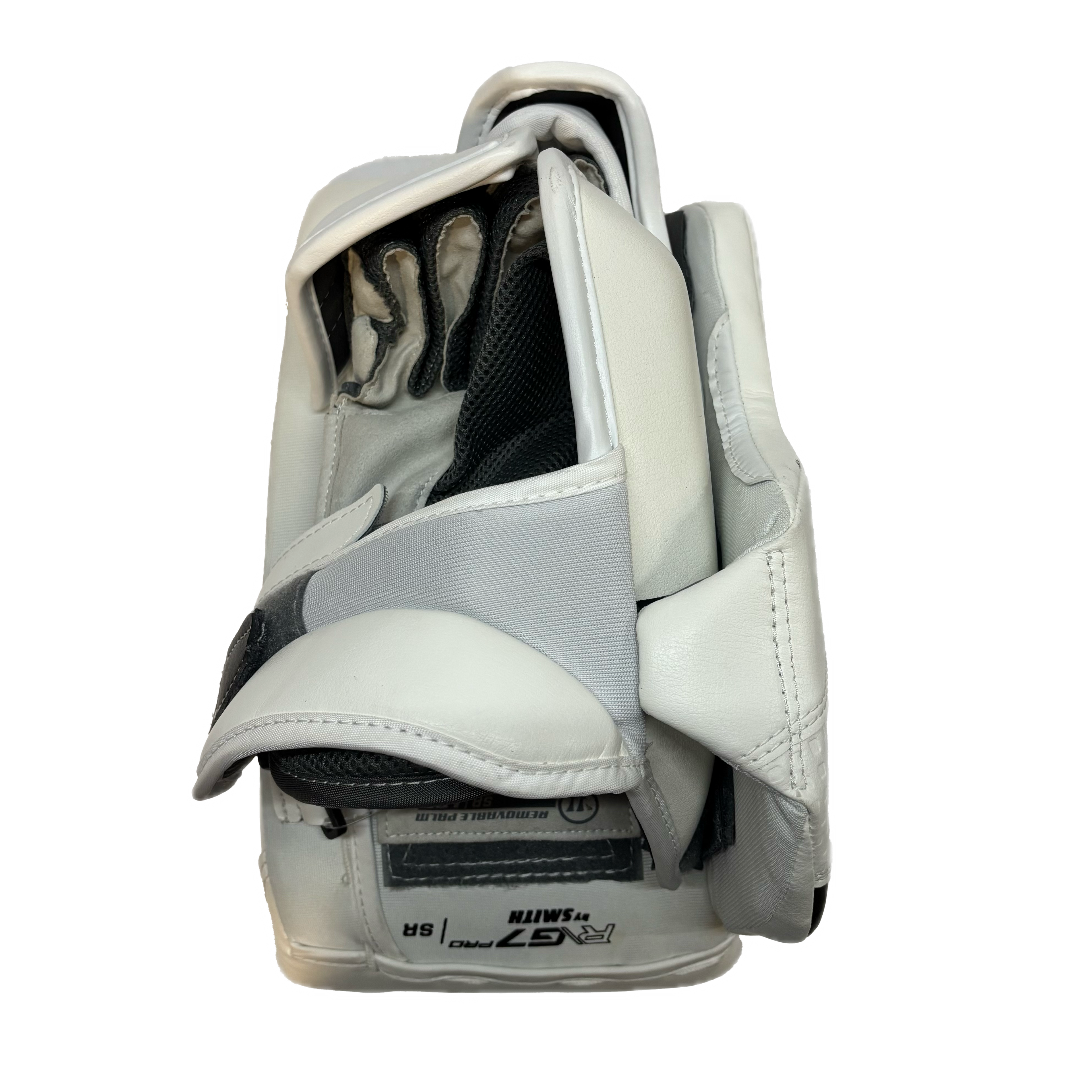 Warrior RG7 Pro - New Goalie Blocker (White/Black/Red)