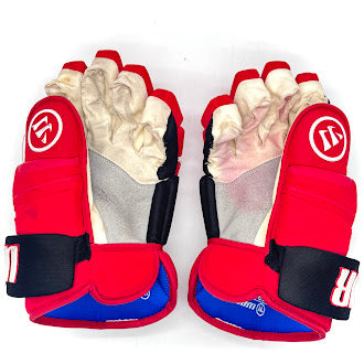 Warrior Covert QRE Pro - NHL Used Pro Stock Glove - William Carrier (Red/Black)