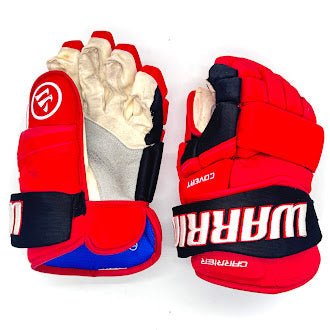 Warrior Covert QRE Pro - NHL Used Pro Stock Glove - William Carrier (Red/Black)