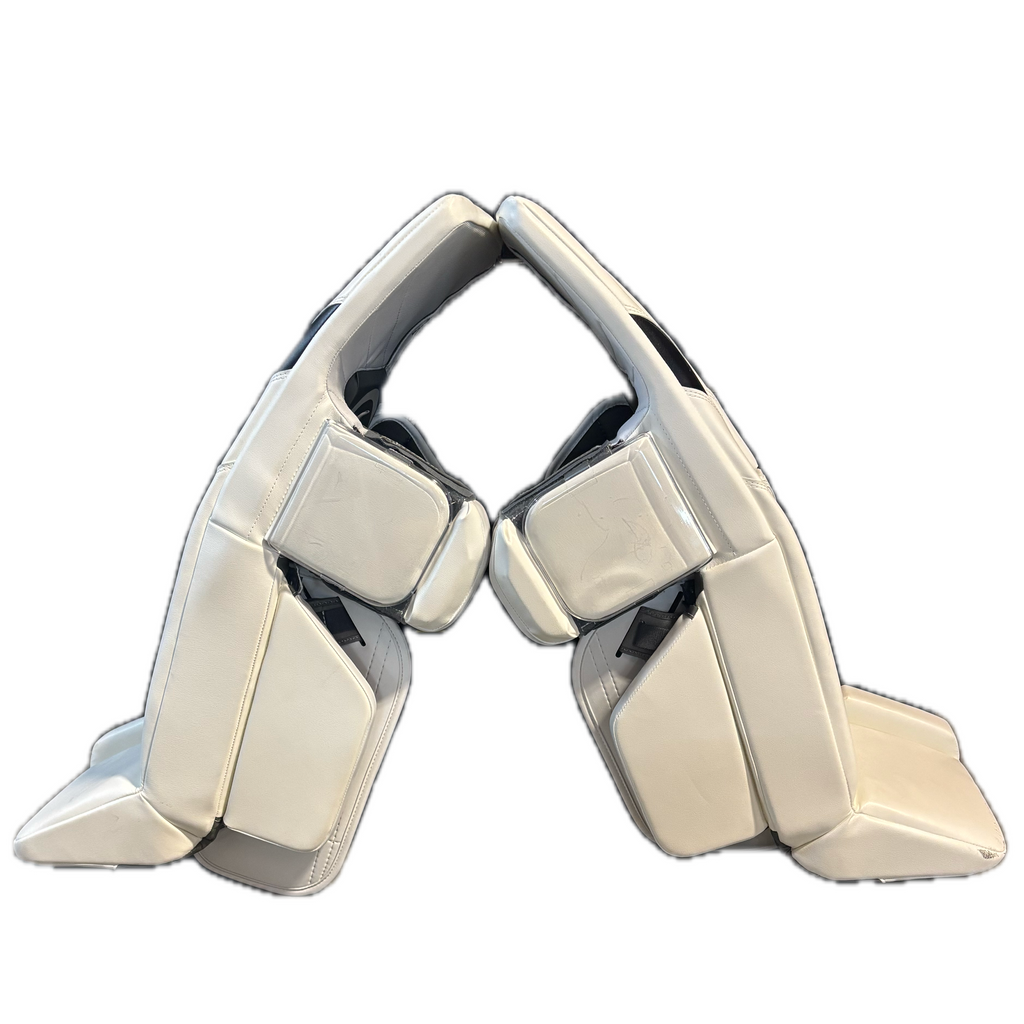 Warrior RG7 Pro - New Goalie Pad Set (White/Red/Black)