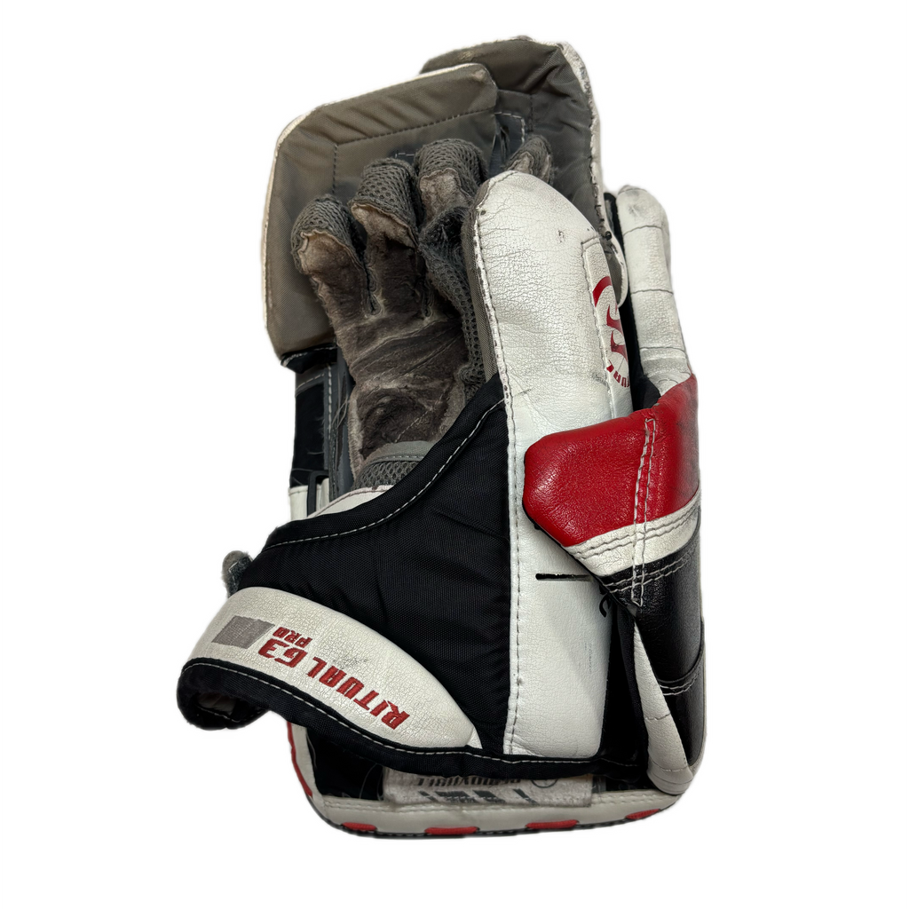 Warrior Ritual G3 Pro - Used Senior Goalie Blocker (White/Black/Red)