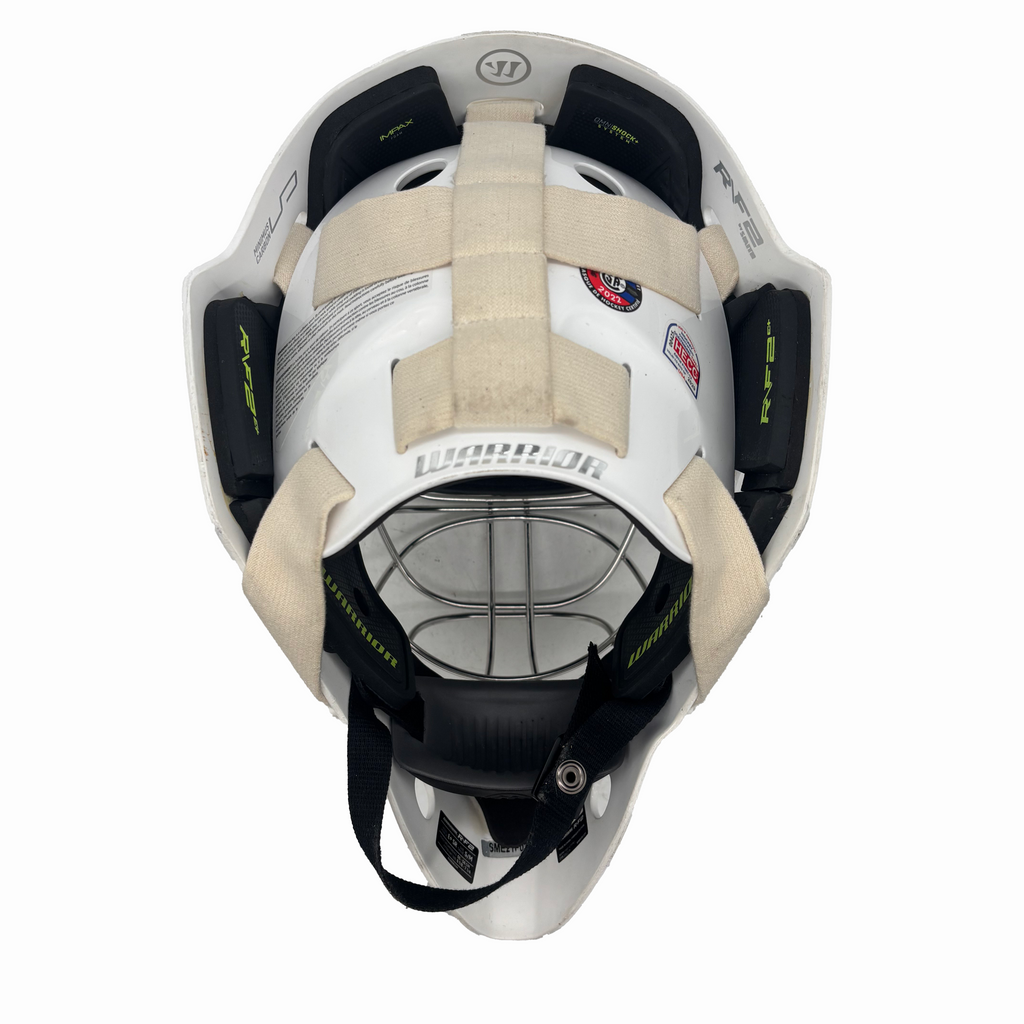 Warrior RF2 E3 - New Pro Stock Goalie Helmet (White)