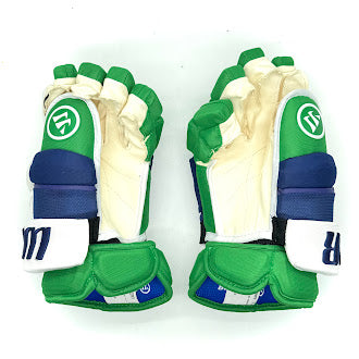 Warrior Covert QR1 Pro - NHL Pro Stock Glove - Brendan Lemieux (Blue/Green/White)