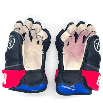 Warrior Covert QR5 Pro - NHL Used Pro Stock Glove - Jordan Martinook (Black/Red)